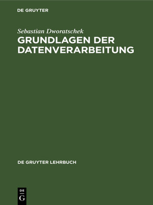 cover image of Grundlagen der Datenverarbeitung
